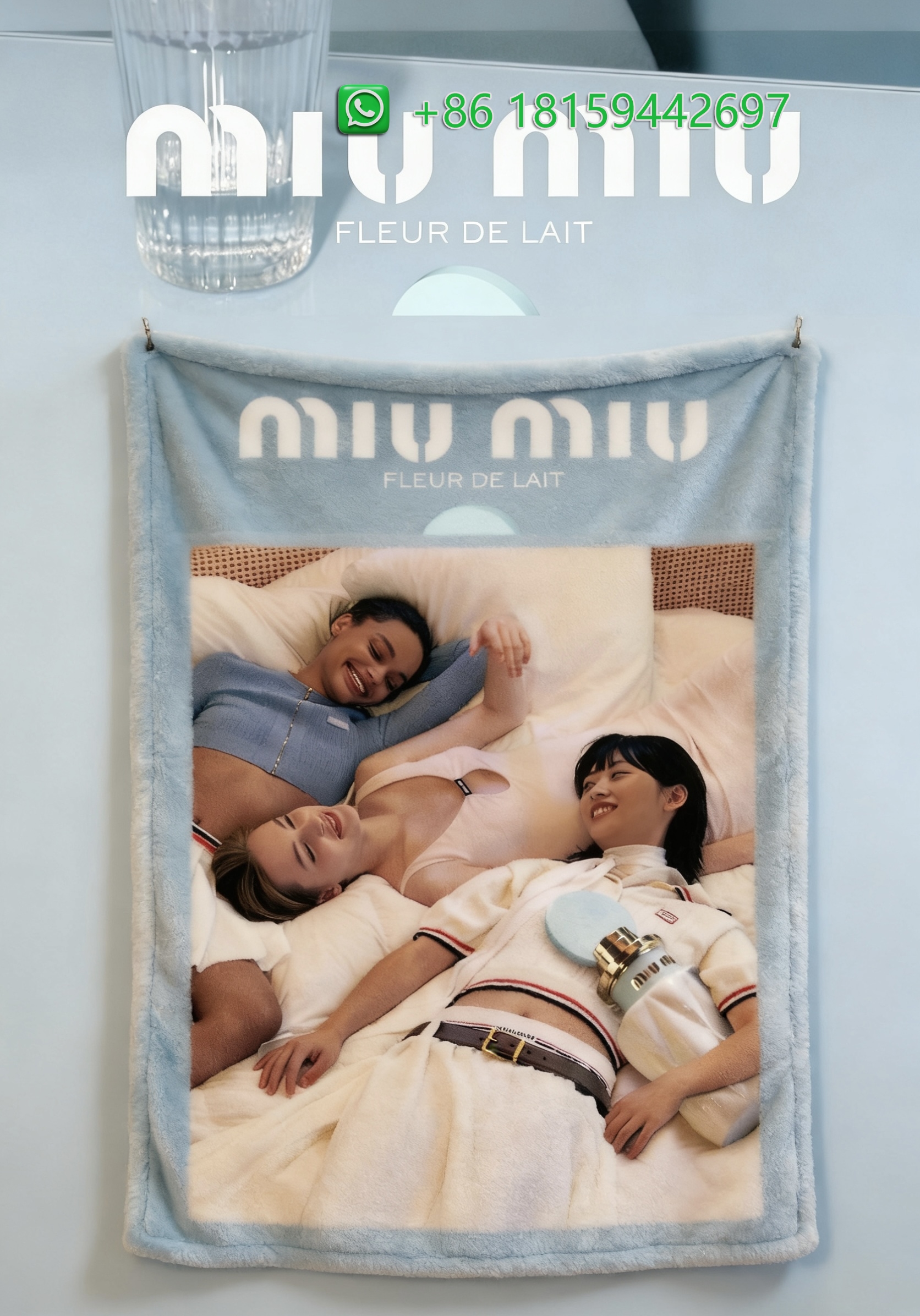 Miumiu Throw Blankets